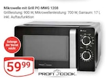 Mikrowelle mit Grill PC-MWG 1208 im Angebot bei GLOBUS in Hanau Mikrowelle mit Grill PC-MWG 1208 Angebote von PROFI COOK bei GLOBUS Hanau für 59,99 €