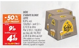 Bière d'Abbaye Blonde - Leffe en promo chez Netto Nanterre à 4,69 €