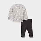 Ensemble sweat et legging gris clair bébé fille à 7,00 € dans le catalogue La Halle