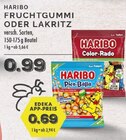 Fruchtgummi oder Lakritz im Angebot bei EDEKA in Voerde Fruchtgummi oder Lakritz Angebote von Haribo bei EDEKA Voerde für 0,69 €