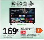 Tv Led 32s5404a 31.5" (pouces) 80 cm - TCL en promo chez E.Leclerc Gap à 169,00 €