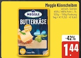 Käsescheiben im E center Prospekt Käsescheiben von Meggle im aktuellen E center Prospekt für 1,44 €