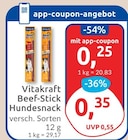 Beef-Stick Hundesnack von Vitakraft für 0,25 € bei budni im Angebot Beef-Stick Hundesnack von Vitakraft im aktuellen budni Prospekt