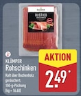 Rohschinken Angebote von Klümper bei ALDI Nord Greifswald für 2,49 €