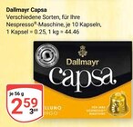 Capsa im Angebot bei GLOBUS in Bruchsal Capsa Angebote von Dallmayr bei GLOBUS Bruchsal für 2,59 €