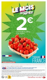 Promos Fraise dans le catalogue "LE MOIS À VOS MARQUES, PRÊTS, PARTEZ !" de Carrefour Market à la page 2 Promos Fraise dans le catalogue "LE MOIS À VOS MARQUES, PRÊTS, PARTEZ !" de Carrefour Market à la page 2