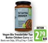 Vegan Bio Typ Butter Chicken Curry im Angebot bei E center in Tübingen Vegan Bio Typ Butter Chicken Curry Angebote von Tress Brüder bei E center Tübingen für 2,79 €