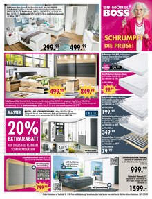 Matratze im SB Möbel Boss Prospekt "SCHRUMPFT DIE PREISE!" mit 12 Seiten (Rostock)