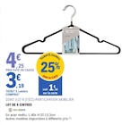 Lot de 8 cintres - HOMESIDE en promo à 3,19 € chez E.Leclerc Lot de 8 cintres - HOMESIDE dans le catalogue E.Leclerc