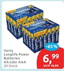 Aktuelle Batterie Angebote bei budni in Hamburg Aktuelles Longlife Power Batterien AA oder AAA Angebot bei budni in Hamburg ab 6,99 €