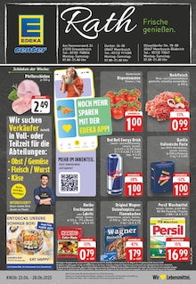 EDEKA Prospekt der Woche "Aktuelle Angebote" Seite 1, 23.06.2025 bis 28.06.2025 für Grevenbroich Aktueller EDEKA Prospekt "Aktuelle Angebote" Seite 1 von 28 Seiten für Grevenbroich