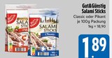 Sticks im E xpress Prospekt Salami Sticks Classic von Gut&Günstig im aktuellen E xpress Prospekt für 1,89 €