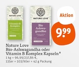 Bio-Ashwagandha oder Vitamin B Komplex Kapseln von Nature Love im aktuellen tegut Prospekt für 9,99 €