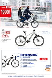 Prix et réduction Vélo Électrique dans le prospectus Intersport en cours Offre Vélo Électrique dans le catalogue Intersport du moment à la page 5