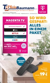 Aktueller Telebaumann Prospekt mit Fernseher, "SO WIRD GESPART: ALLES IN EINEM PAKET", Seite 1