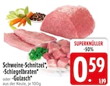 Aktuelle Schweinefleisch Angebote bei EDEKA in Augsburg Aktuelles Schweine-Schnitzel Angebot bei EDEKA in Augsburg ab 0,59 €