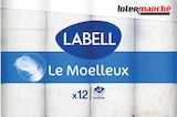 Papier Toilette Classique x12 Blanc Moelleux - LABELL à 3,34 € dans le catalogue Intermarché Super
