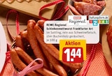 Aktuelles Schinkenmettwurst Frankfurter Art Angebot bei REWE in Essen ab 1,44 €