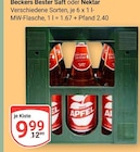 Saft im Angebot bei GLOBUS in Salzgitter Saft Angebote von Beckers Bester bei GLOBUS Salzgitter für 9,99 €