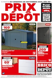 Catalogue Bricolage Brico Dépôt en cours à Le Lion-d'Angers et alentours, "PRIX DÉPÔT", 20 pages, 26/09/2025 - 09/10/2025