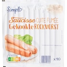 Saucisse cuite fumée à Carrefour dans Génissac