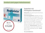 LINDA Premiumapotheke Mittweida - Septolete mit Eukalyptus-Geschmack Angebot im Prospekt Septolete mit Eukalyptus-Geschmack bei LINDA Premiumapotheke im Mittweida Prospekt für 6,60 €