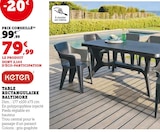 Table rectangulaire Baltimore - Keter - Super U à Alençon Table rectangulaire Baltimore - Keter en promo chez Super U Alençon à 79,99 €