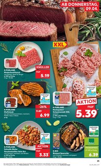 Steak im aktuellen Kaufland Prospekt (Rostock) Steak im Kaufland Prospekt "Aktuelle Angebote" mit 58 Seiten (Rostock)