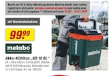 Akku-Kühlbox „KB 18 BL“ im Angebot bei toom Baumarkt in Salzgitter Akku-Kühlbox „KB 18 BL“ Angebote von metabo bei toom Baumarkt Salzgitter für 99,99 €