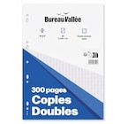 Copies Doubles - 300 pages - A4 - Grands carreaux - Perforées - Bureau Vallée - Bureau Vallee dans le catalogue Bureau Vallée