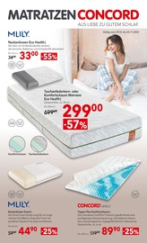 Nackenkissen im Matratzen Concord Prospekt in Brühl Aktueller Matratzen Concord Prospekt mit Nackenkissen, "AUS LIEBE ZU GUTEM SCHLAF", Seite 1