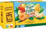 Compotes gourdes sans sucres ajoutés 5 fruits jaunes - POM'POTES dans le catalogue Intermarché Super