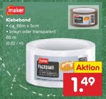 Klebeband im Angebot bei Netto Marken-Discount in Chemnitz Klebeband Angebote von maker bei Netto Marken-Discount Chemnitz für 1,49 €