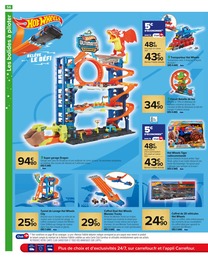 Prix et réduction Hot wheels dans le prospectus Carrefour en cours Offre Hot wheels dans le catalogue Carrefour du moment à la page 56