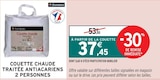 Couette chaude traitée antiacariens 2 personnes - Domédia en promo chez Intermarché Viry-Châtillon à 37,45 €