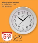Analog-Quarz-Wanduhr im Angebot bei GLOBUS in Rostock Analog-Quarz-Wanduhr Angebote von Pregoo bei GLOBUS Rostock für 5,00 €
