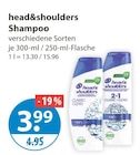 Shampoo Angebote von head&shoulders bei V-Markt Regensburg für 3,99 €
