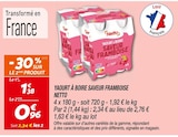 Yaourt à boire saveur framboise - NETTO en promo chez Netto Yaourt à boire saveur framboise - NETTO dans le catalogue Netto