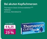 Thomapyrin Classic Schmerztabletten bei mea - meine apotheke im Prospekt "" für 6,25 €