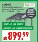 Carport Angebote von Juskys bei Marktkauf Bielefeld für 899,99 €