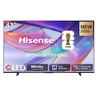 Téléviseur QLED 4K* - 108 cm - HISENSE - Carrefour à Mantes-la-Jolie Téléviseur QLED 4K* - 108 cm - HISENSE en promo chez Carrefour Mantes-la-Jolie à 349,99 €