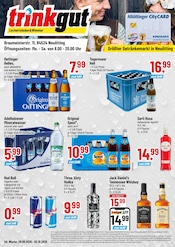 Bier im Trinkgut Prospekt in Mühldorf Aktueller Trinkgut Prospekt mit Bier, "Aktuelle Angebote", Seite 1