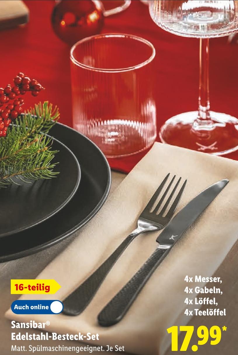 Edelstahl-Besteck-Set