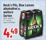 Aktuelle Becks Angebote bei Trinkgut in Aachen Aktuelles Pils Angebot bei Trinkgut in Aachen ab 4,49 €