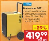 Bautrockner GBT im Angebot bei Netto Marken-Discount in Heidenheim Bautrockner GBT Angebote bei Netto Marken-Discount Heidenheim für 419,99 €
