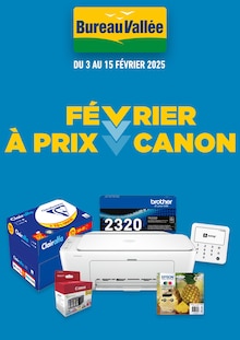 Prospectus Bureau Vallée à Castelnaudary, "FÉVRIER À PRIX CANON", 1 page de promos valables du 03/02/2025 au 15/02/2025