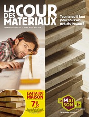 Catalogue Bricolage LaMaison.fr en cours à Antoigné et alentours, "La cour des materiaux", 8 pages, 23/04/2024 - 11/05/2024