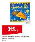 Galette des rois fourrée à la crème saveur amande en promo chez Carrefour Ivry-sur-Seine à 3,45 €