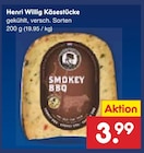 Käsestücke im Netto Marken-Discount Prospekt Käsestücke von Henri Willig im aktuellen Netto Marken-Discount Prospekt für 3,99 €
