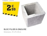 Promo Bloc pilier à enduire à 2,99 € dans le catalogue Tout Faire à Gouzon